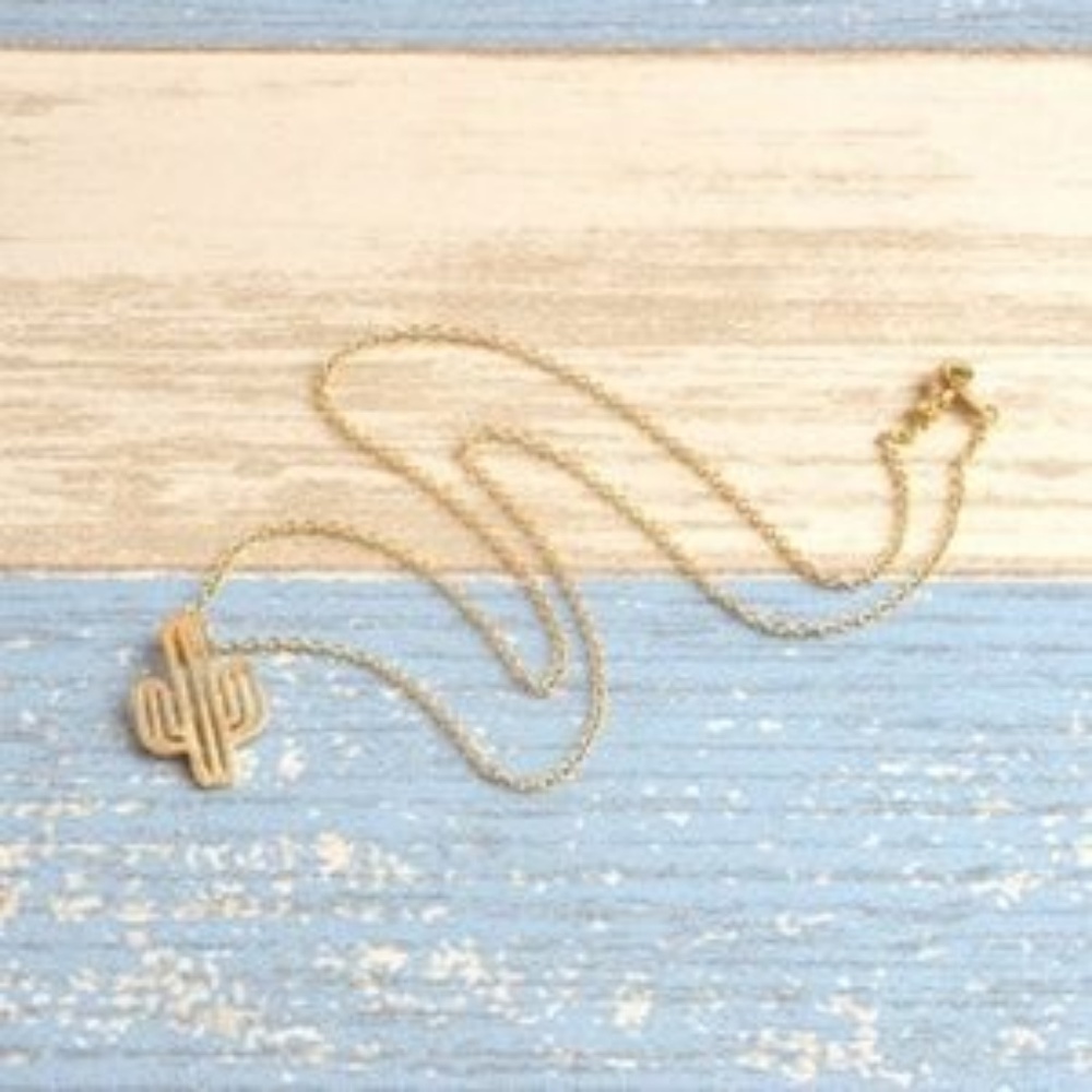 3/$20 Restocked! Cactus Pendant Necklace - Picture 2 of 2